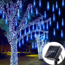 Luzes de Led Chuva de Meteoro Movidas à Energia Solar