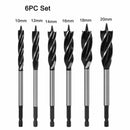 Conjunto de brocas de torção - 6 peças