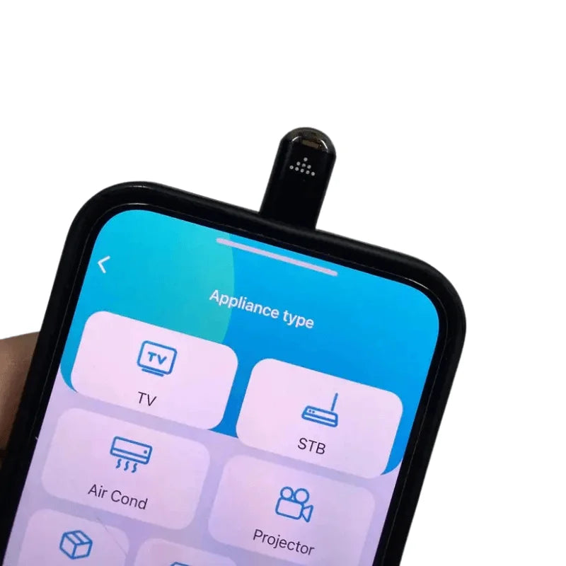 Controle Universal de Infravermelho Compacto para Dispositivos Móveis