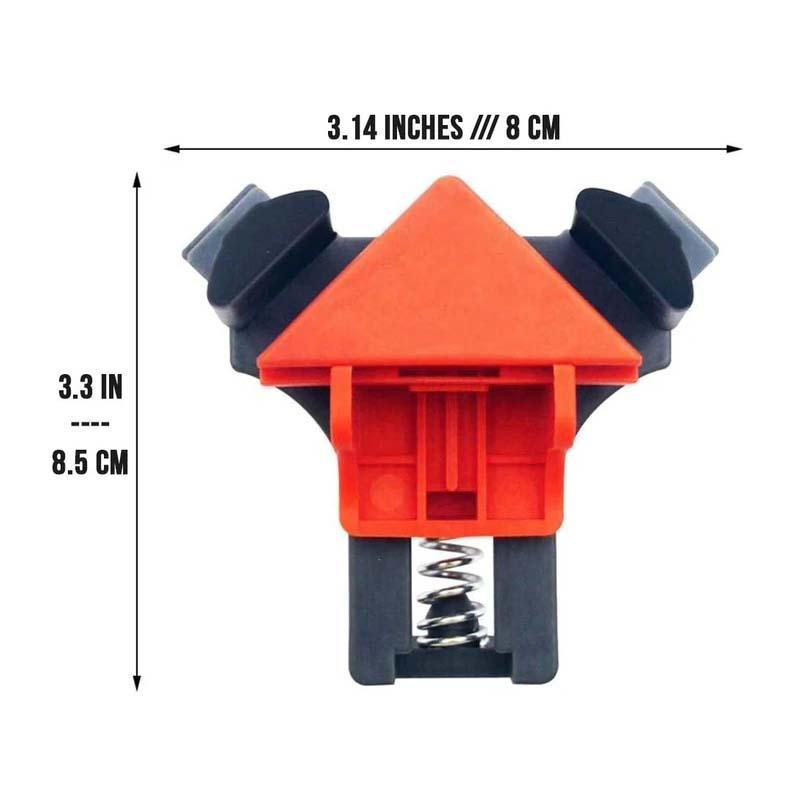 Conjunto de braçadeiras 60/90/120 graus  Angle Clamps - 4 peças