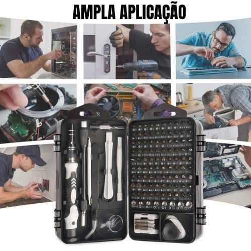 Kit chave de fendas para reparos gerais - 135 peças