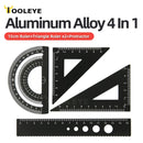 Kit de réguas de alumínio 4 em 1