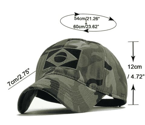 Boné camuflado Brasil