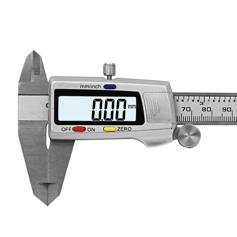 Paquímetro digital, ferramenta de medição em aço inoxidável 6 "150mm, instrumento de medição de calibre