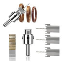 Broca para produção de anéis e botões de madeira Drill Bit™-KIT COM 10 PEÇAS